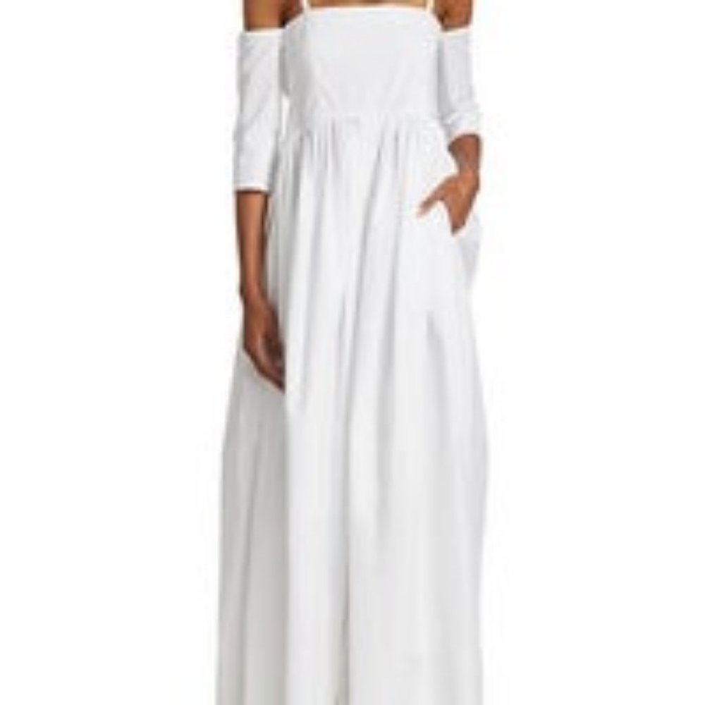 ROSIE ASSOULIN Court Poplin Maxi Day Dress